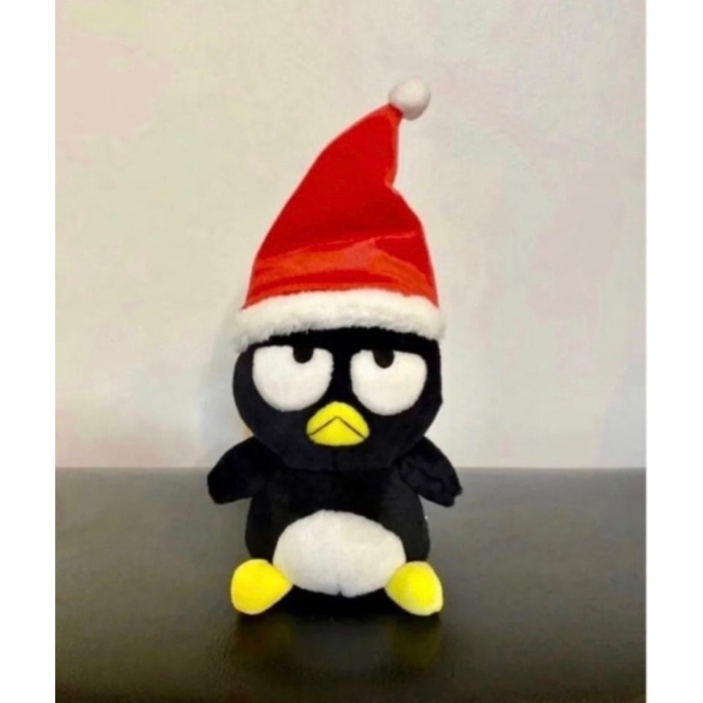 Retro 2000 Sanrio Badtz-Maru Penguin‎ Christmas Plush Stuffed Animal
